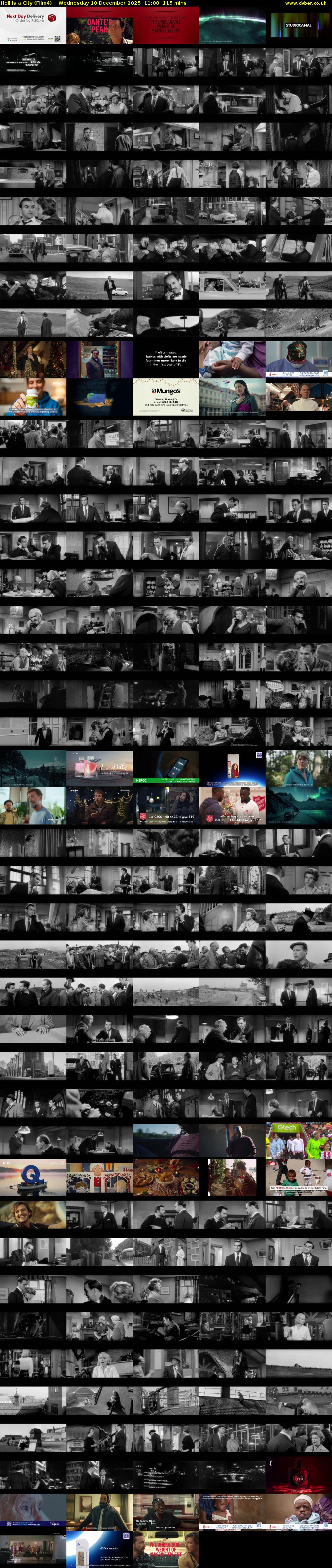 Hell Is a City (Film4) Wednesday 10 December 2025 11:00 - 12:55