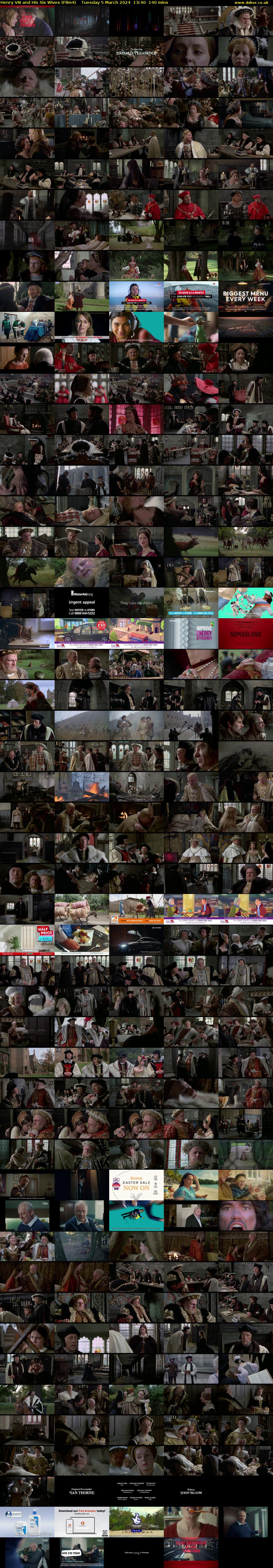 Henry VIII and His Six Wives (Film4) Tuesday 5 March 2024 13:40 - 16:00