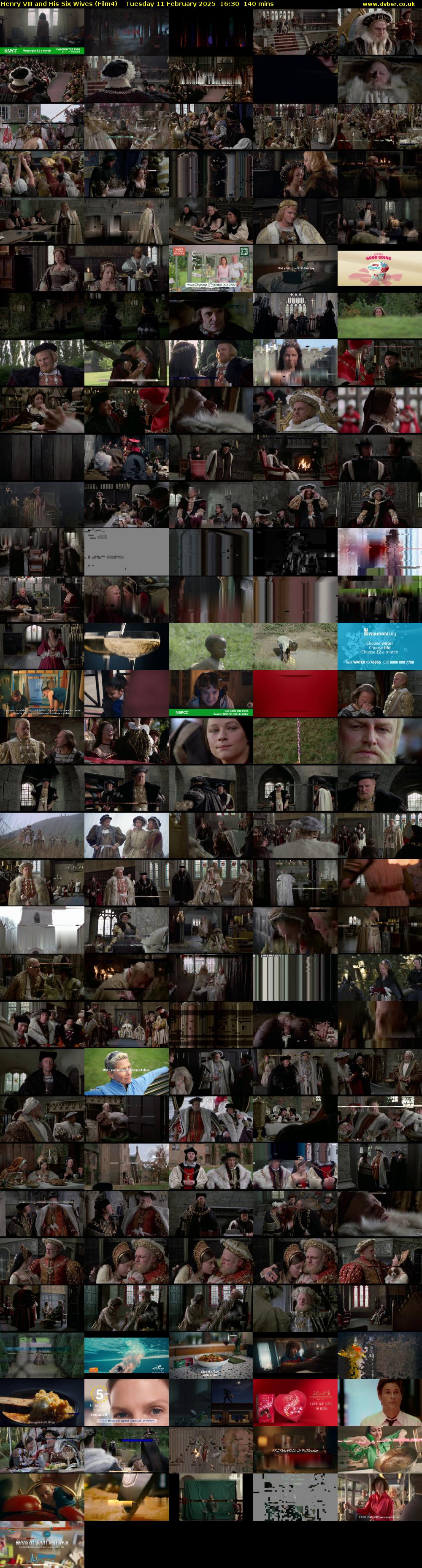 Henry VIII and His Six Wives (Film4) Tuesday 11 February 2025 16:30 - 18:50