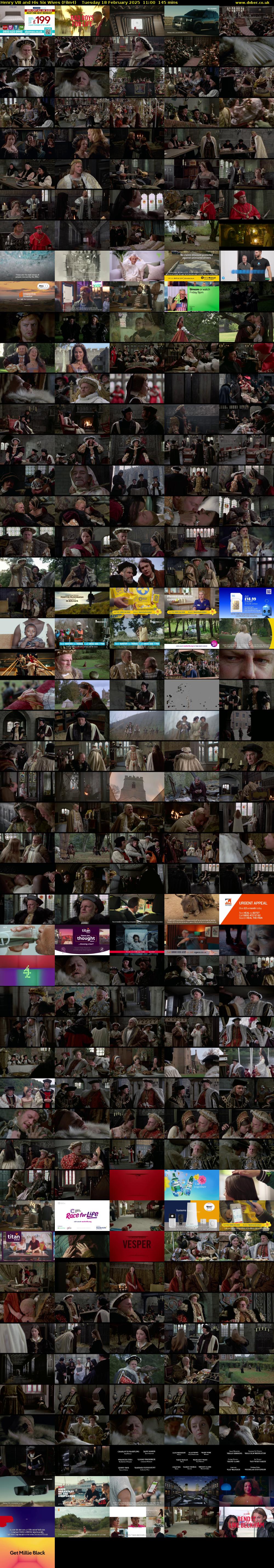 Henry VIII and His Six Wives (Film4) Tuesday 18 February 2025 11:00 - 13:25