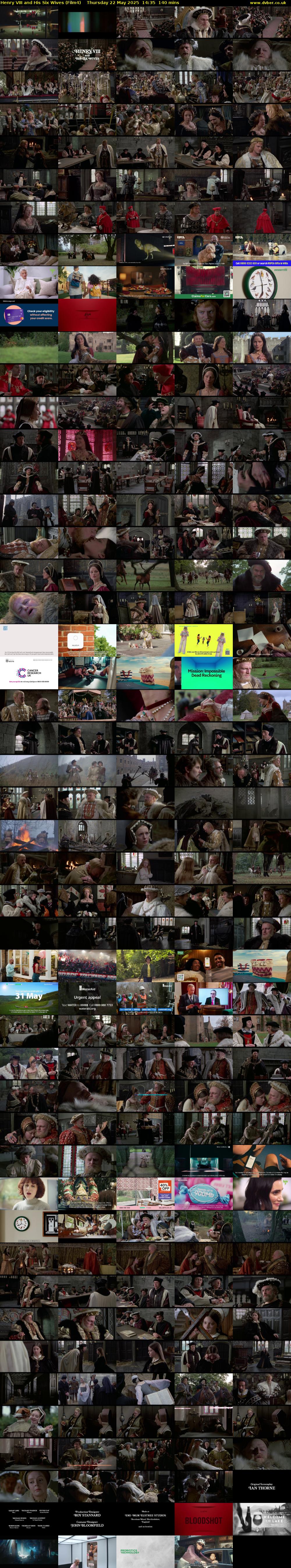 Henry VIII and His Six Wives (Film4) Thursday 22 May 2025 14:35 - 16:55