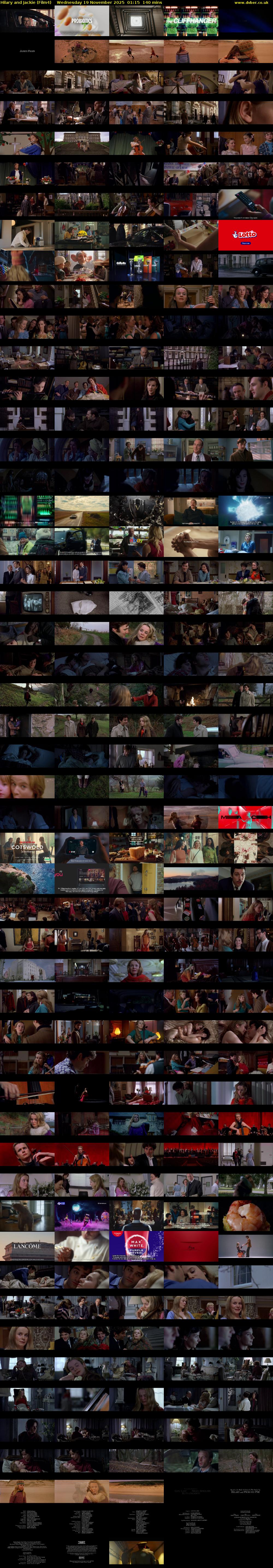 Hilary and Jackie (Film4) Wednesday 19 November 2025 01:15 - 03:35