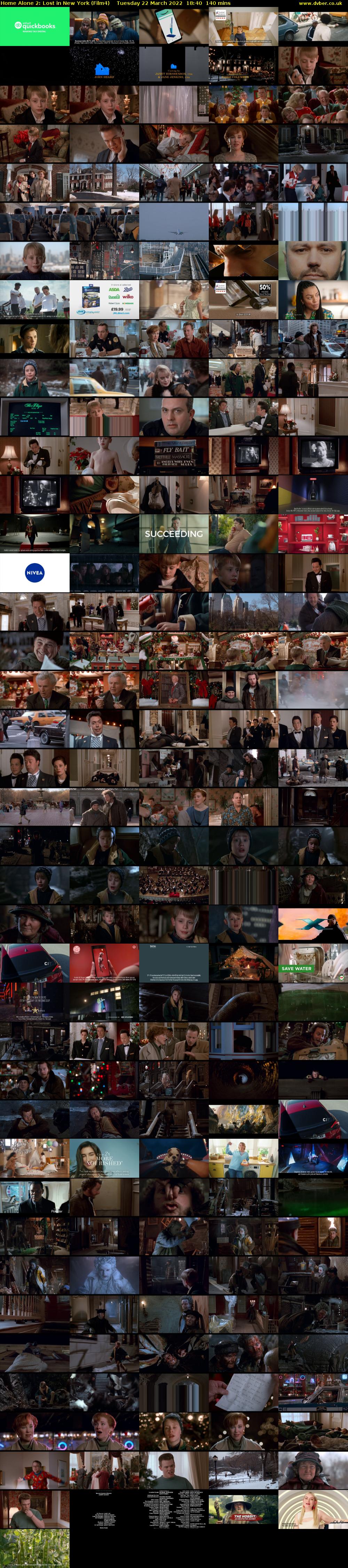 Home Alone 2: Lost in New York (Film4) Tuesday 22 March 2022 18:40 - 21:00