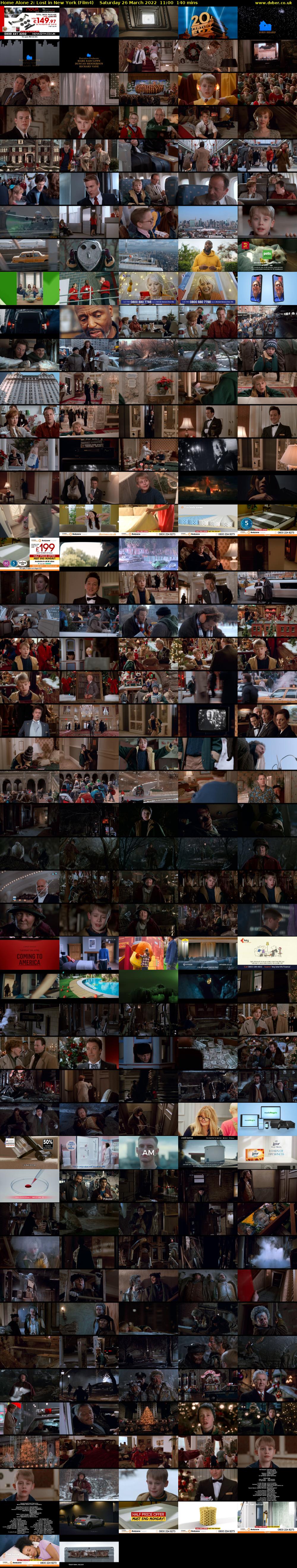 Home Alone 2: Lost in New York (Film4) Saturday 26 March 2022 11:00 - 13:20