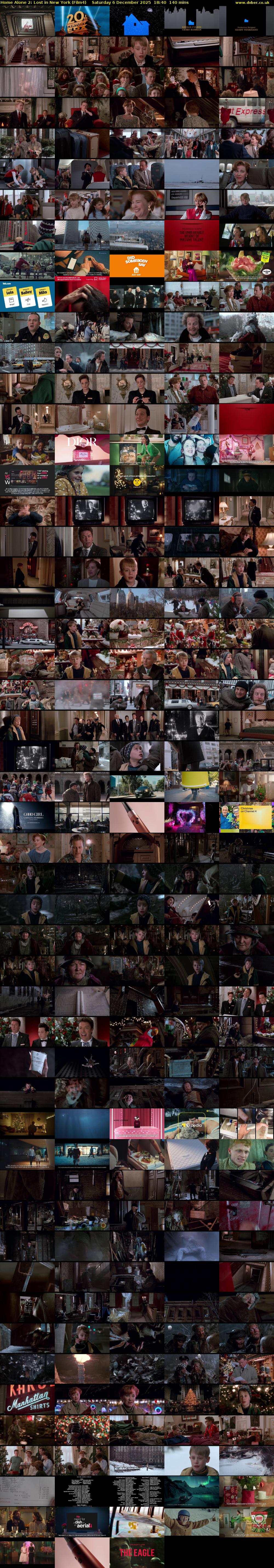 Home Alone 2: Lost in New York (Film4) Saturday 6 December 2025 18:40 - 21:00