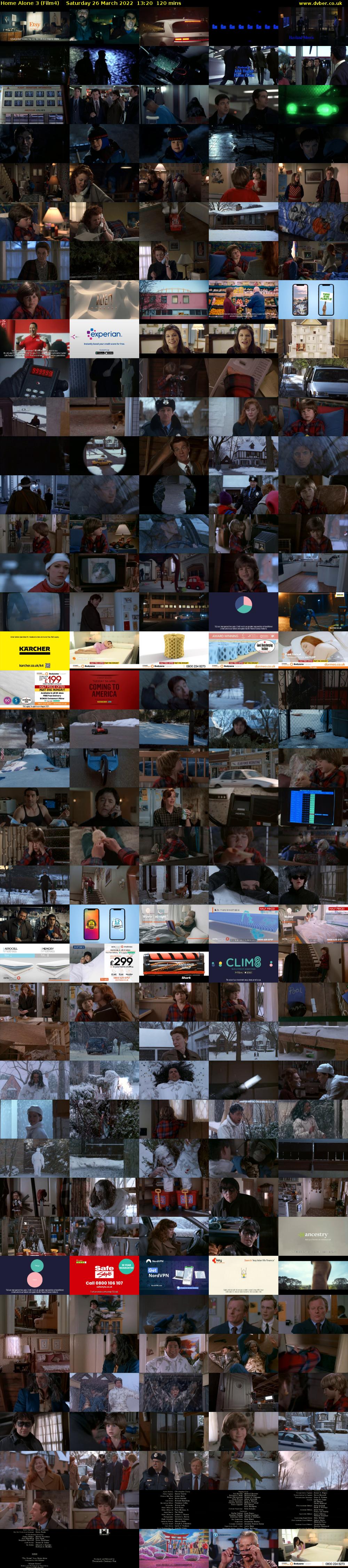 Home Alone 3 (Film4) Saturday 26 March 2022 13:20 - 15:20