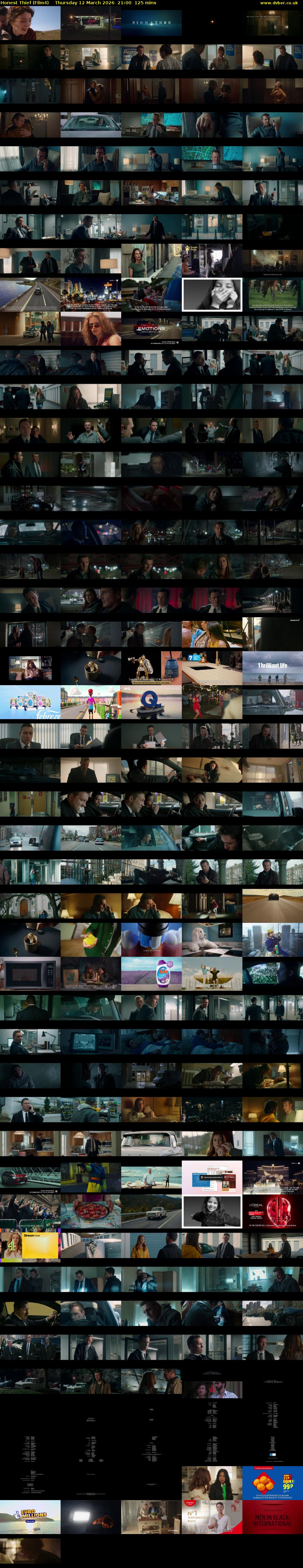 Honest Thief (Film4) Thursday 12 March 2026 21:00 - 23:05