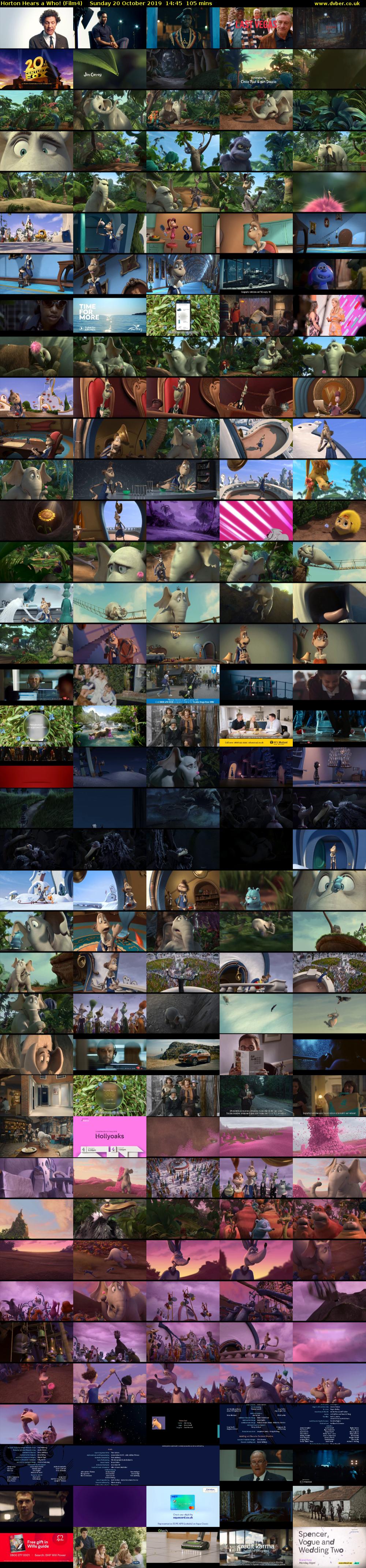 Horton Hears a Who! (Film4) Sunday 20 October 2019 14:45 - 16:30