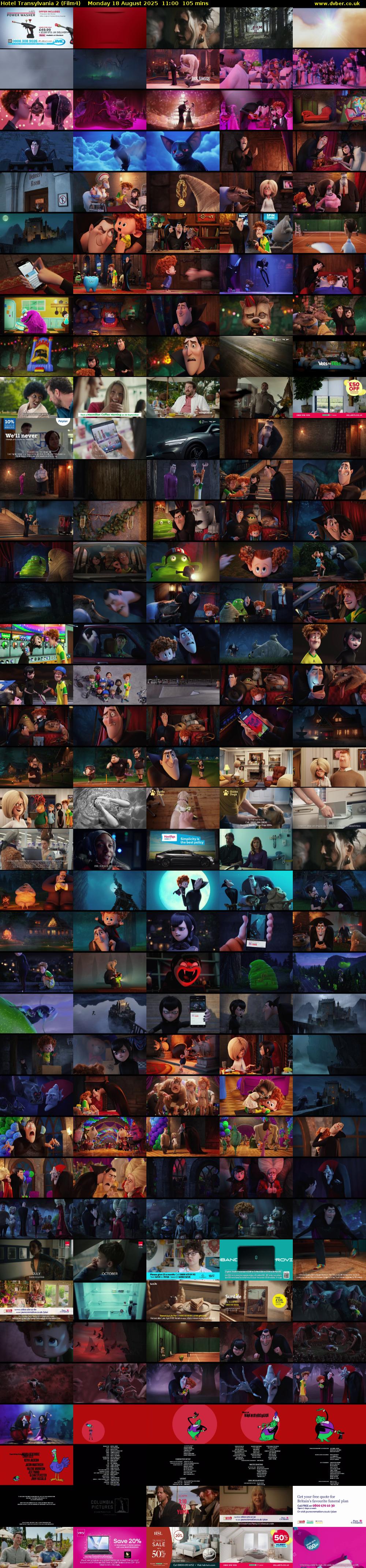Hotel Transylvania 2 (Film4) Monday 18 August 2025 11:00 - 12:45