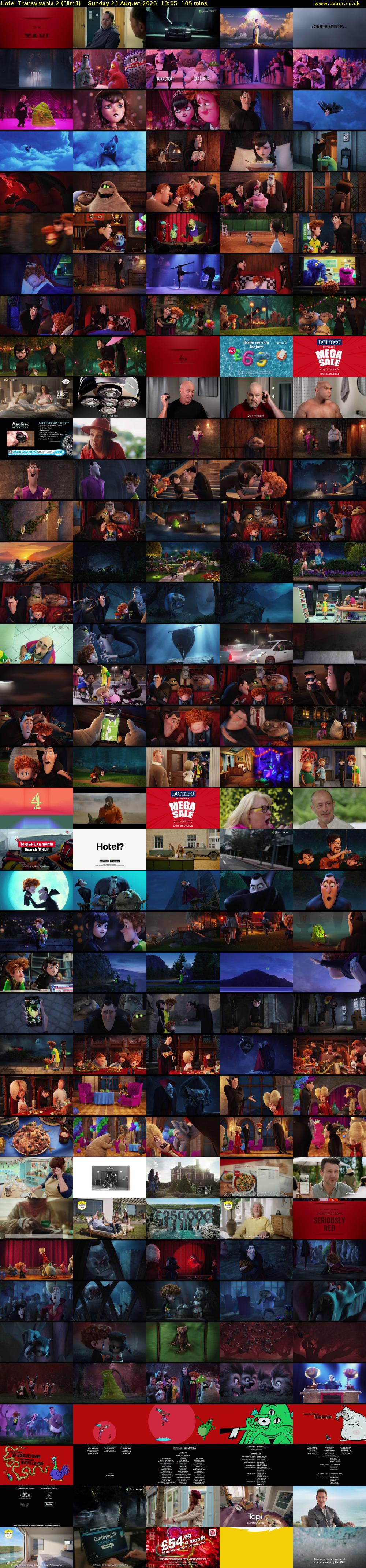 Hotel Transylvania 2 (Film4) Sunday 24 August 2025 13:05 - 14:50