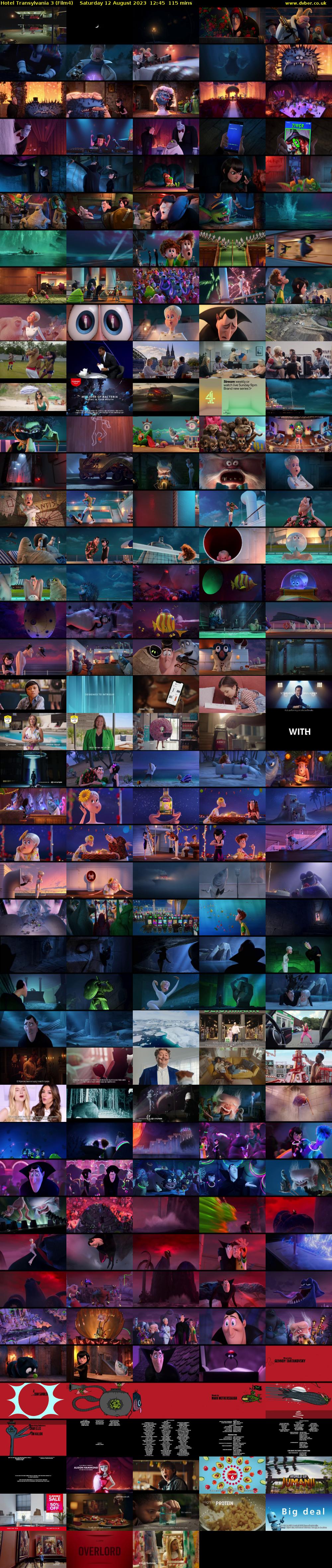 Hotel Transylvania 3 (Film4) Saturday 12 August 2023 12:45 - 14:40