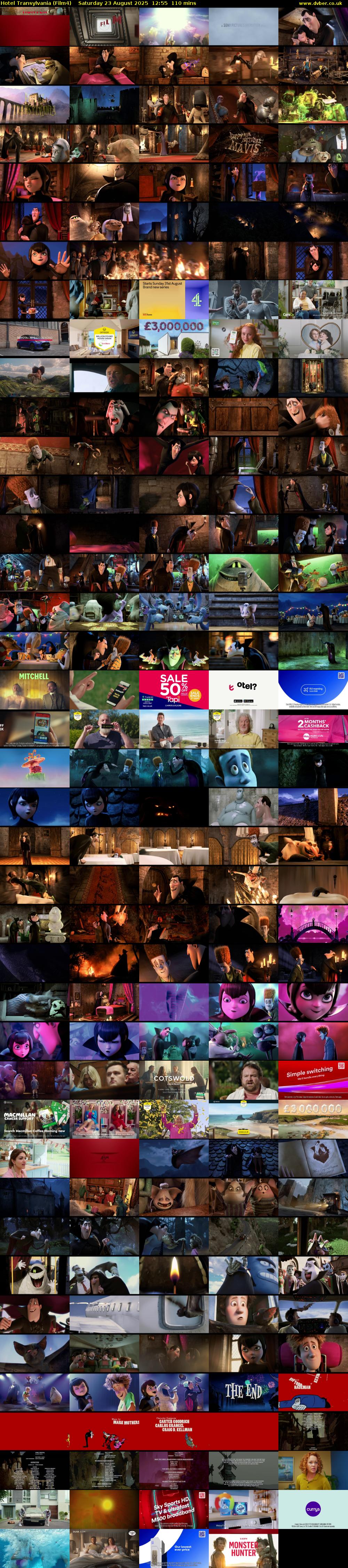 Hotel Transylvania (Film4) Saturday 23 August 2025 12:55 - 14:45