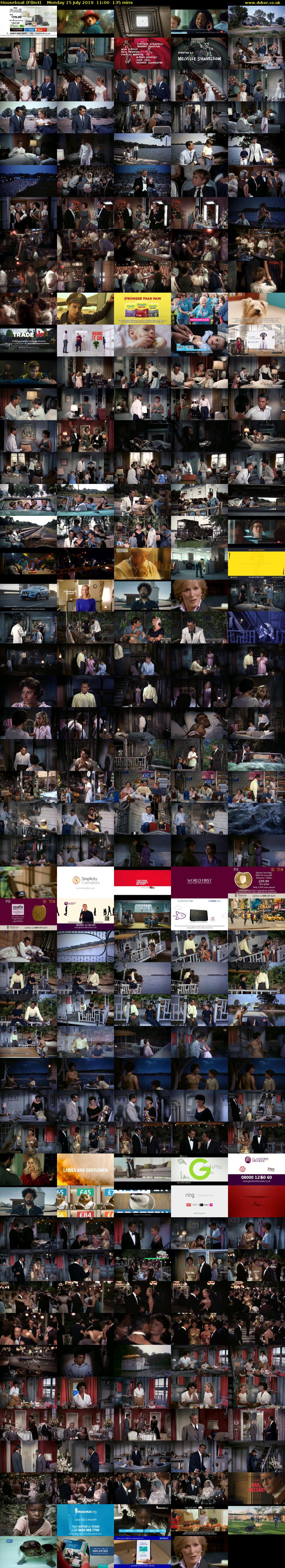 Houseboat (Film4) Monday 15 July 2019 11:00 - 13:15