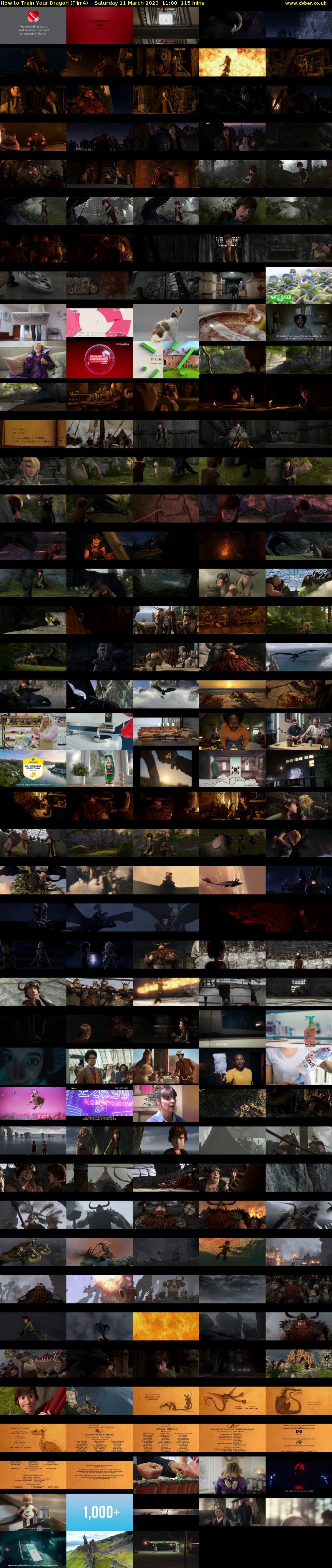 How to Train Your Dragon (Film4) Saturday 11 March 2023 11:00 - 12:55