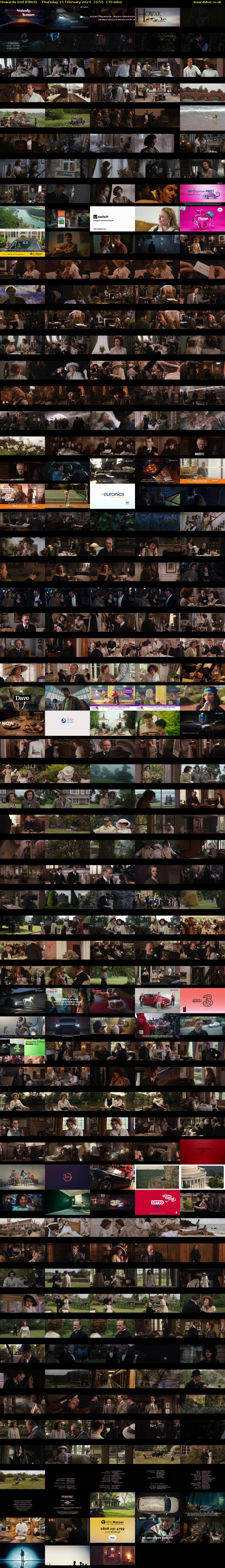 Howards End (Film4) Thursday 15 February 2024 15:55 - 18:45