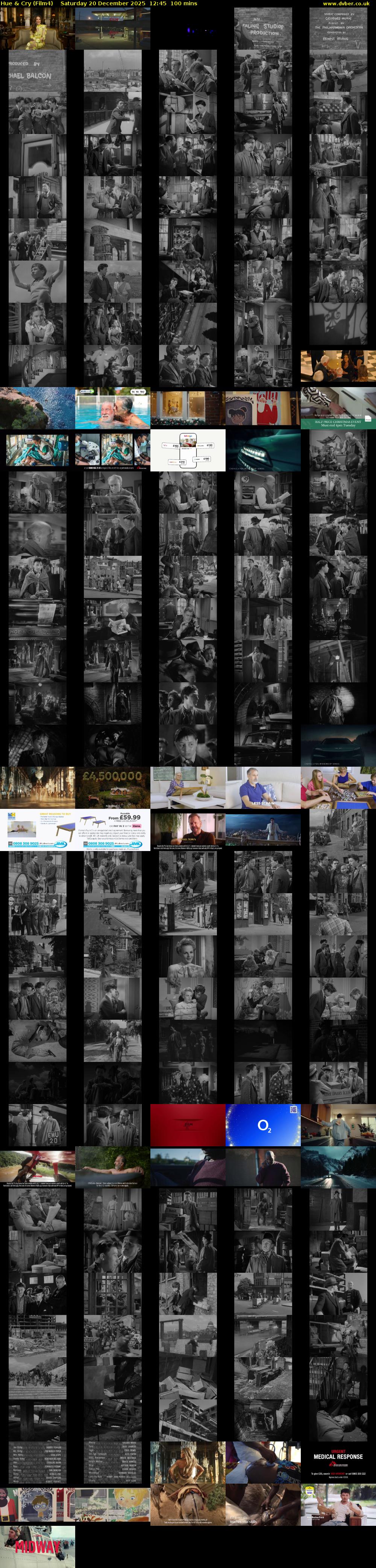 Hue & Cry (Film4) Saturday 20 December 2025 12:45 - 14:25