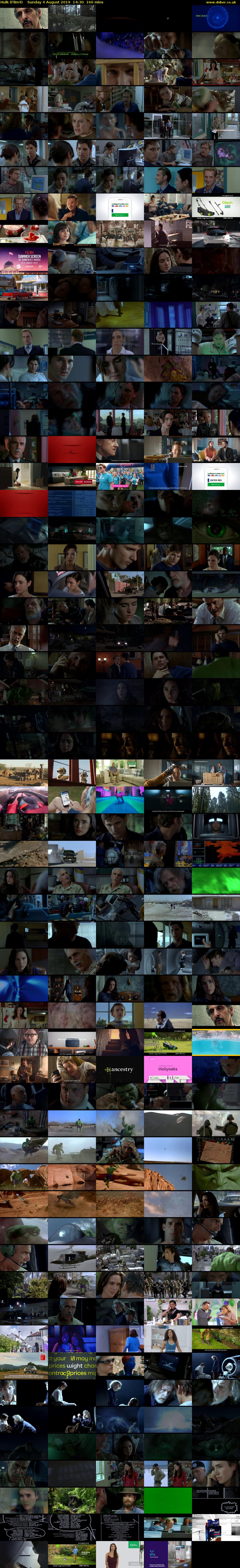 Hulk (Film4) Sunday 4 August 2019 14:30 - 17:10