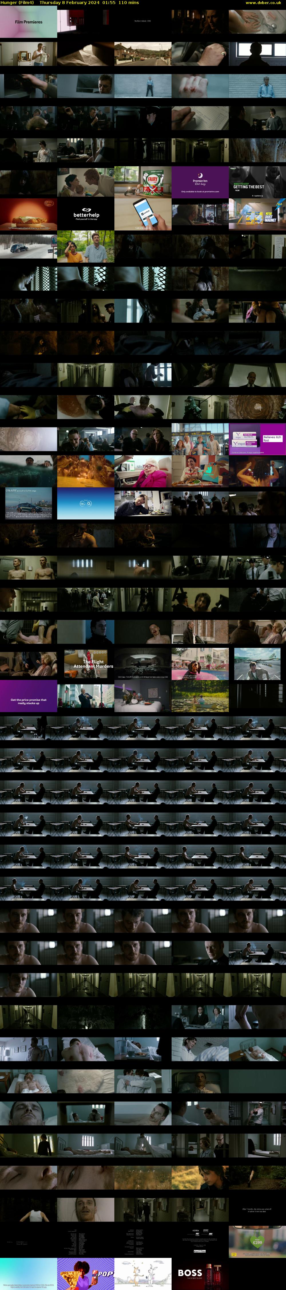 Hunger (Film4) Thursday 8 February 2024 01:55 - 03:45