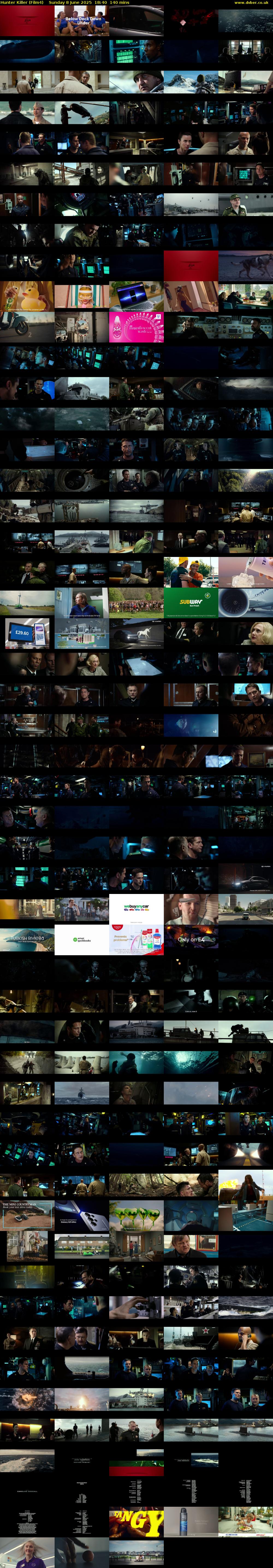 Hunter Killer (Film4) Sunday 8 June 2025 18:40 - 21:00