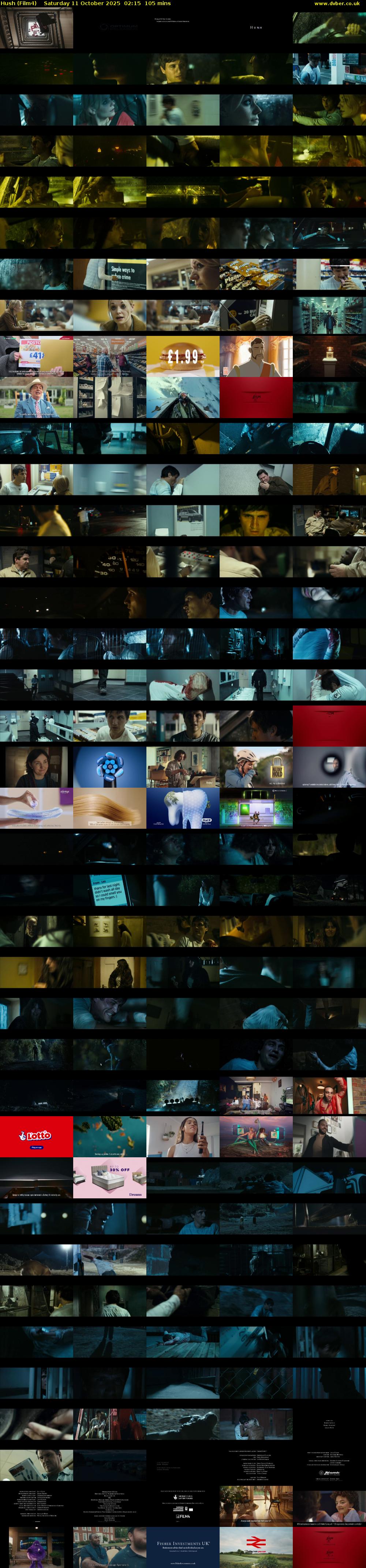 Hush (Film4) Saturday 11 October 2025 02:15 - 04:00