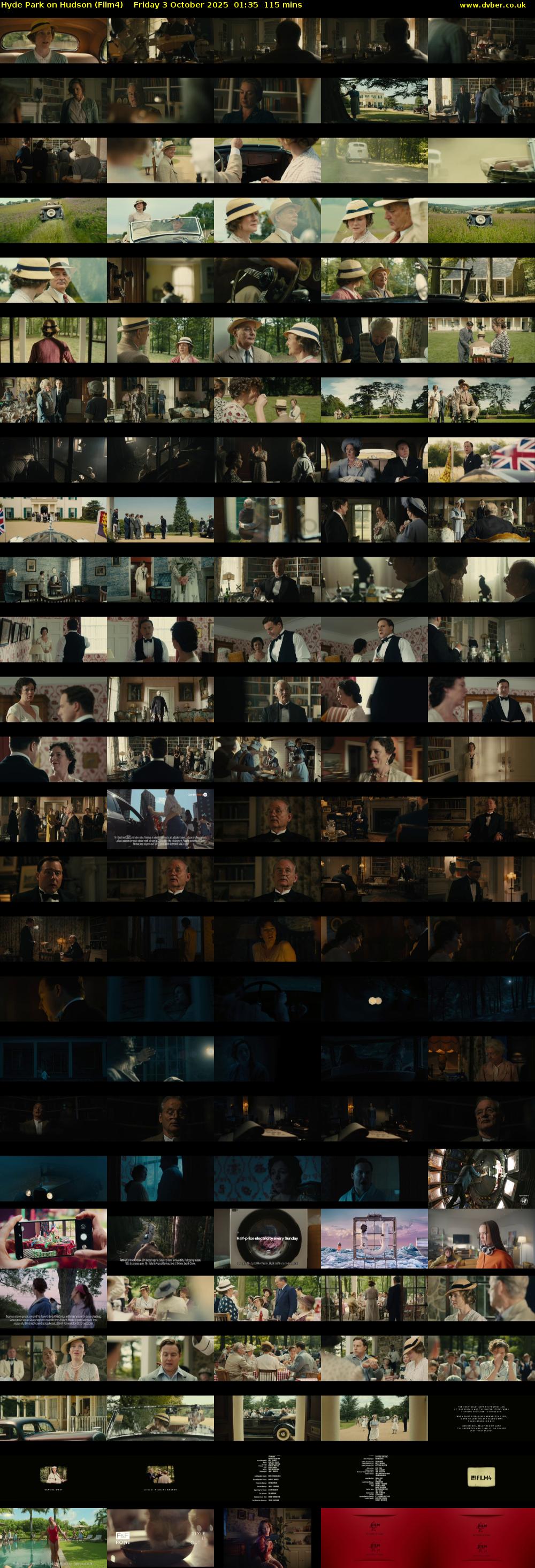 Hyde Park on Hudson (Film4) Friday 3 October 2025 01:35 - 03:30