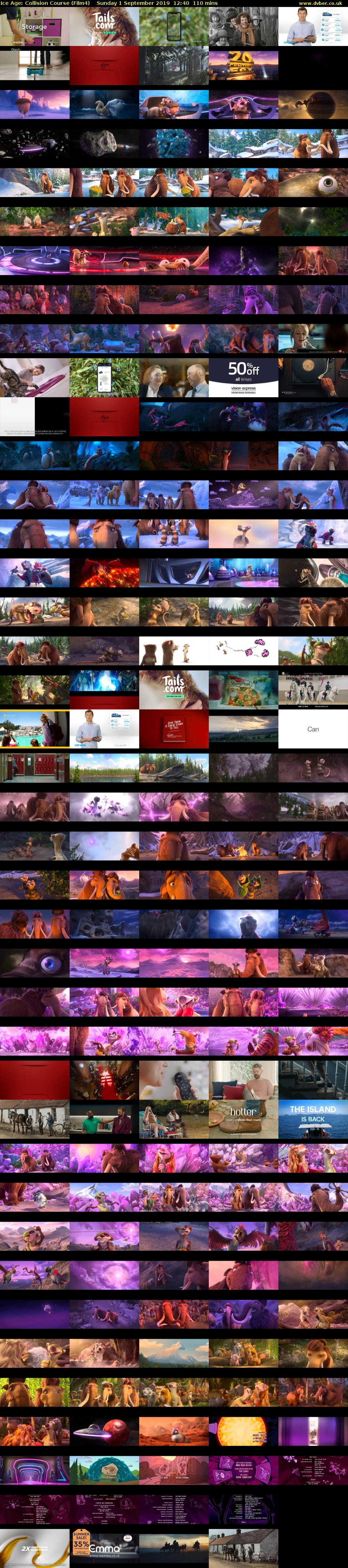 Ice Age: Collision Course (Film4) Sunday 1 September 2019 12:40 - 14:30
