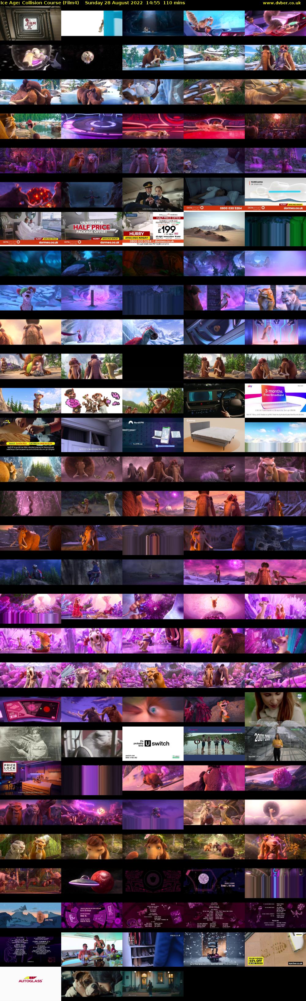 Ice Age: Collision Course (Film4) Sunday 28 August 2022 14:55 - 16:45