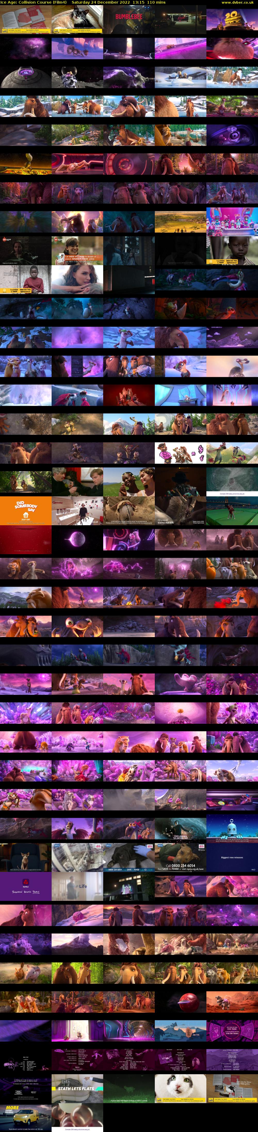 Ice Age: Collision Course (Film4) Saturday 24 December 2022 13:15 - 15:05