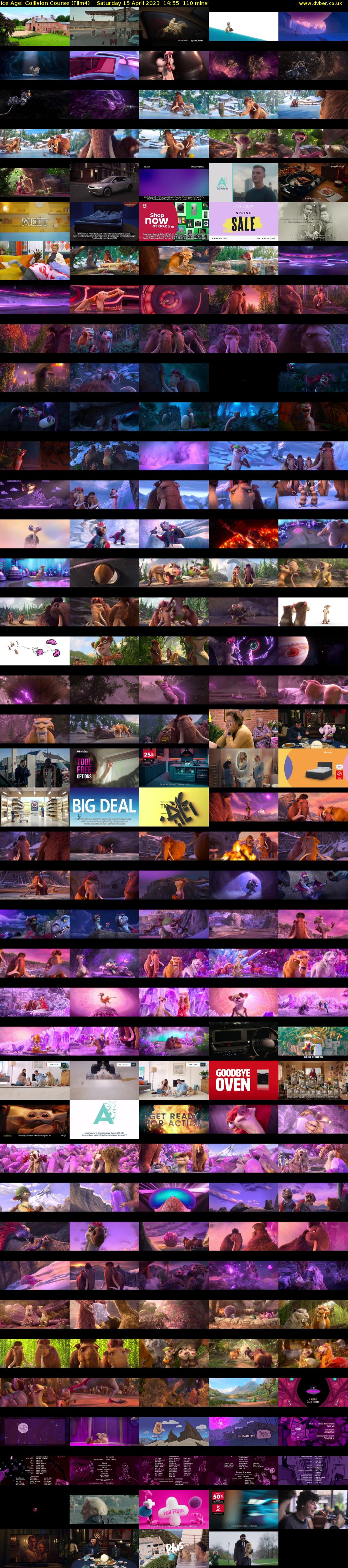 Ice Age: Collision Course (Film4) Saturday 15 April 2023 14:55 - 16:45