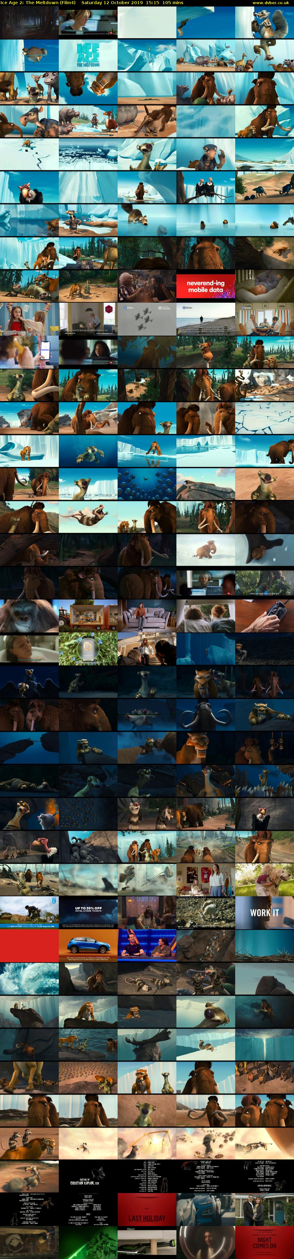 Ice Age 2: The Meltdown (Film4) Saturday 12 October 2019 15:15 - 17:00