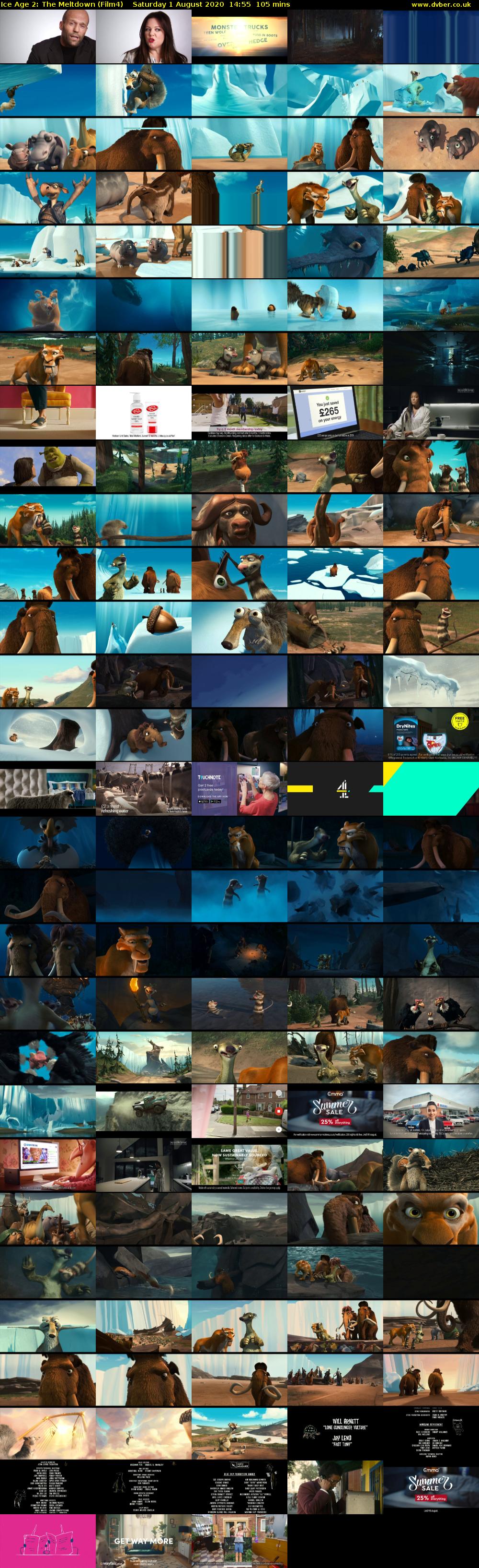 Ice Age 2: The Meltdown (Film4) Saturday 1 August 2020 14:55 - 16:40