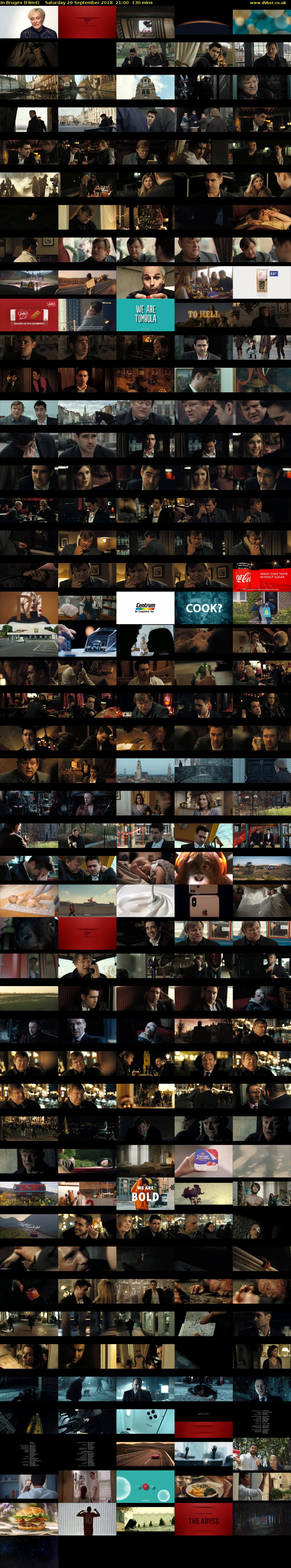 In Bruges (Film4) Saturday 29 September 2018 21:00 - 23:10