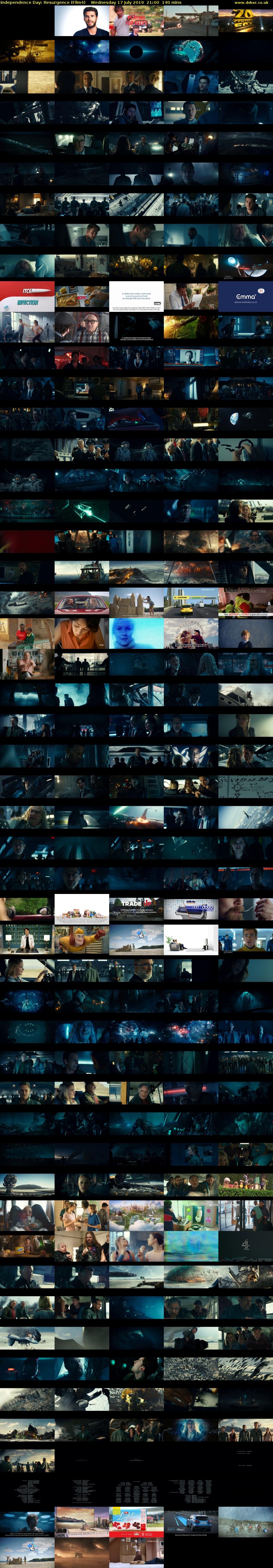 Independence Day: Resurgence (Film4) Wednesday 17 July 2019 21:00 - 23:20