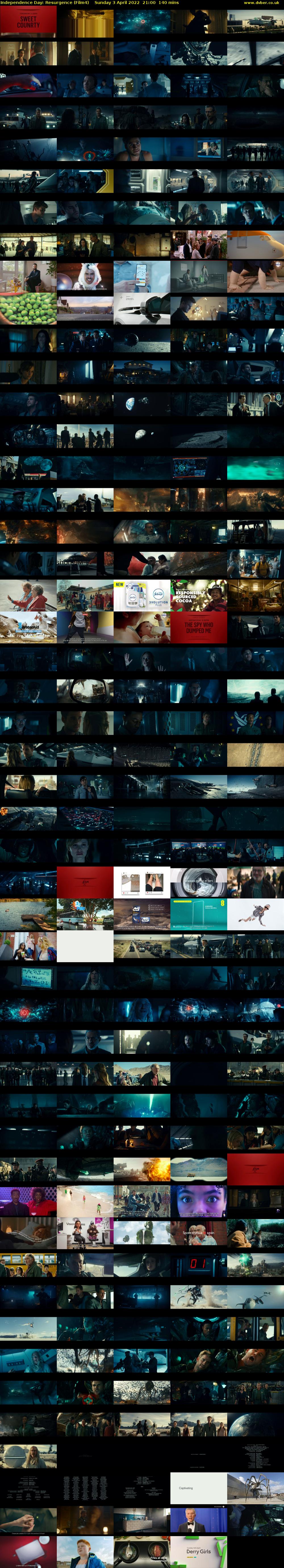Independence Day: Resurgence (Film4) Sunday 3 April 2022 21:00 - 23:20