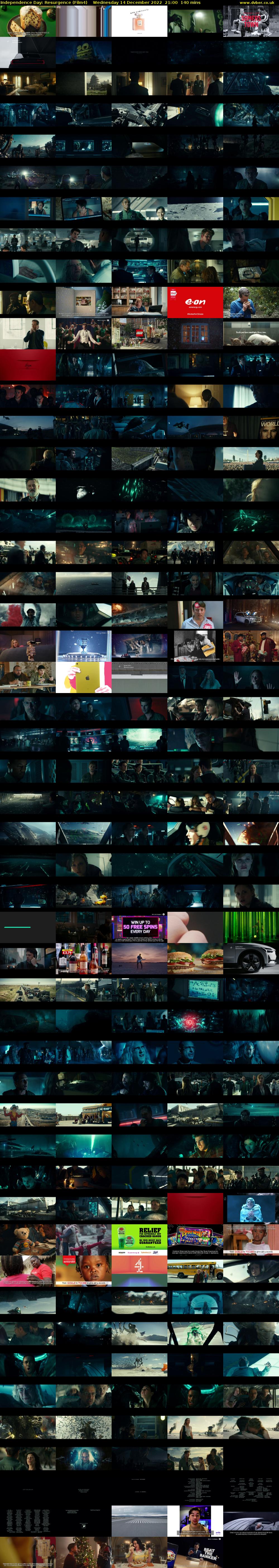 Independence Day: Resurgence (Film4) Wednesday 14 December 2022 21:00 - 23:20
