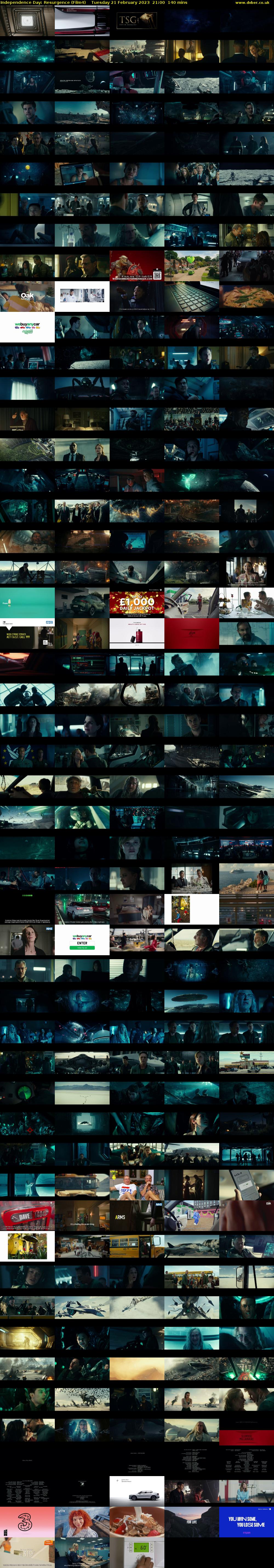Independence Day: Resurgence (Film4) Tuesday 21 February 2023 21:00 - 23:20