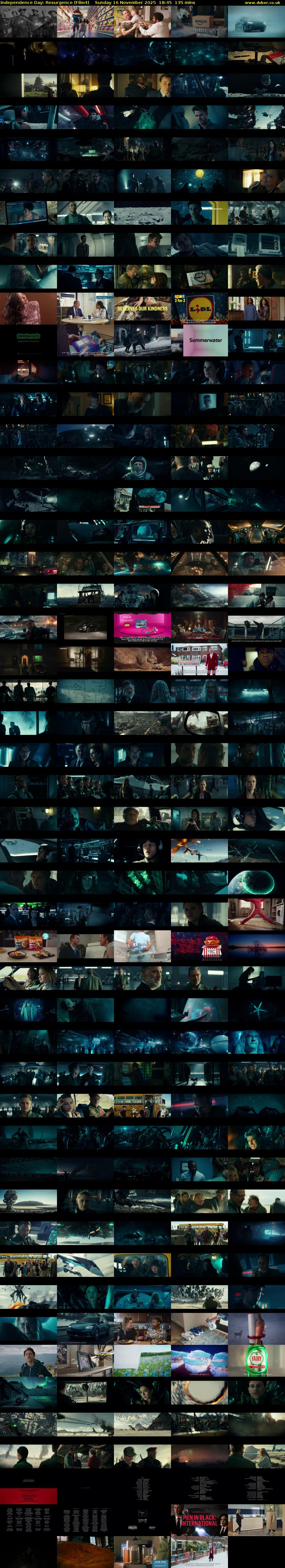 Independence Day: Resurgence (Film4) Sunday 16 November 2025 18:45 - 21:00