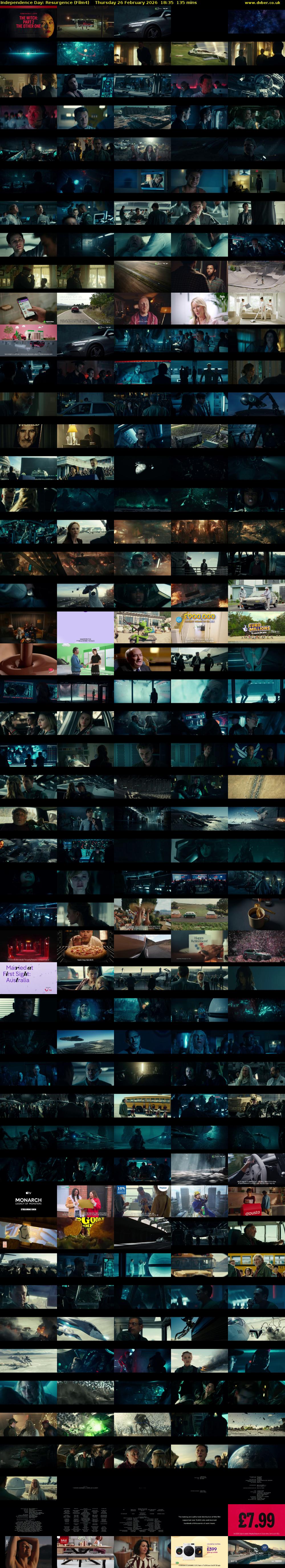 Independence Day: Resurgence (Film4) Thursday 26 February 2026 18:35 - 20:50