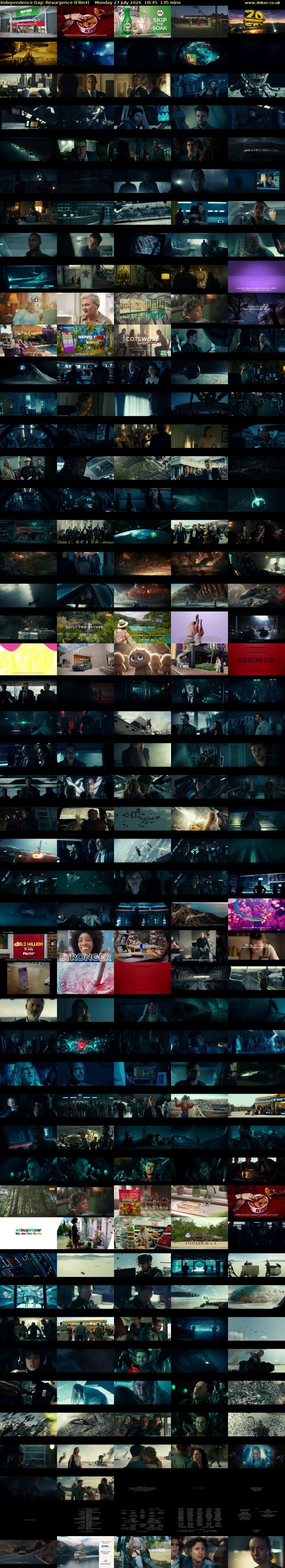 Independence Day: Resurgence (Film4) Monday 27 July 2026 18:45 - 21:00