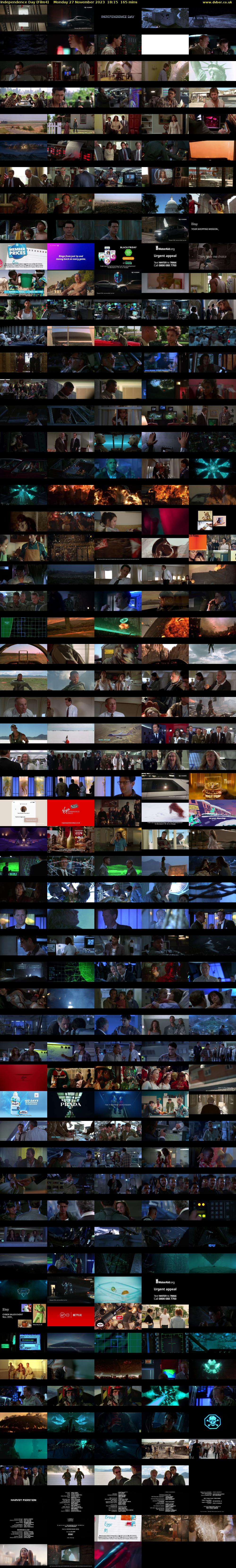 Independence Day (Film4) Monday 27 November 2023 18:15 - 21:00
