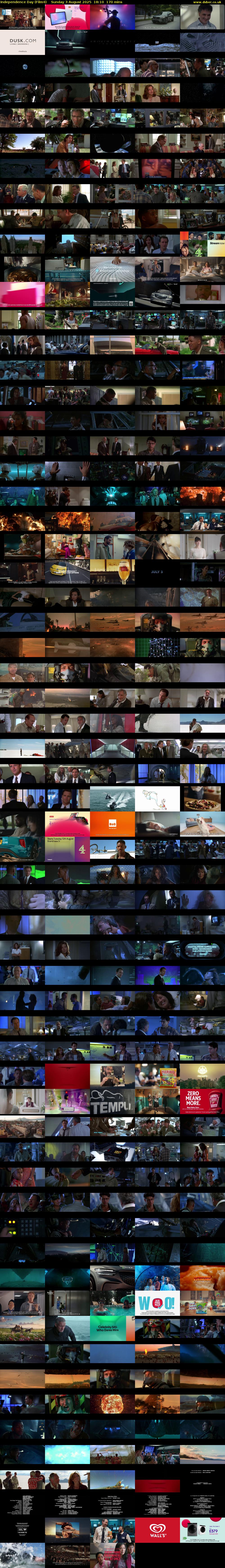 Independence Day (Film4) Sunday 3 August 2025 18:10 - 21:00