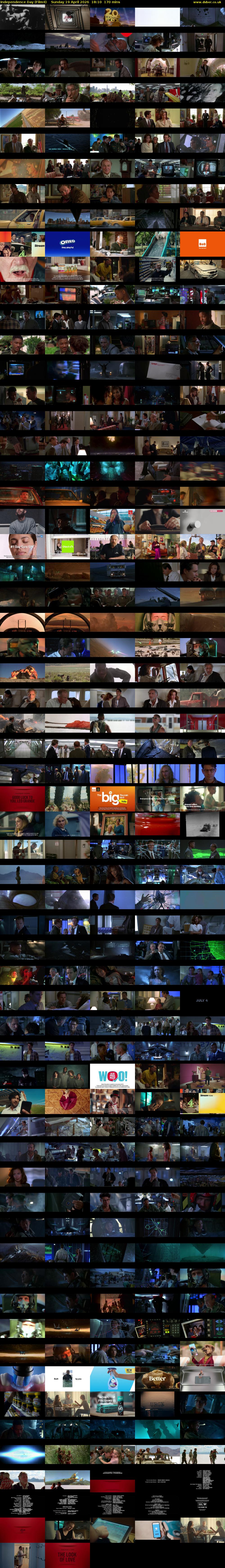Independence Day (Film4) Sunday 19 April 2026 18:10 - 21:00