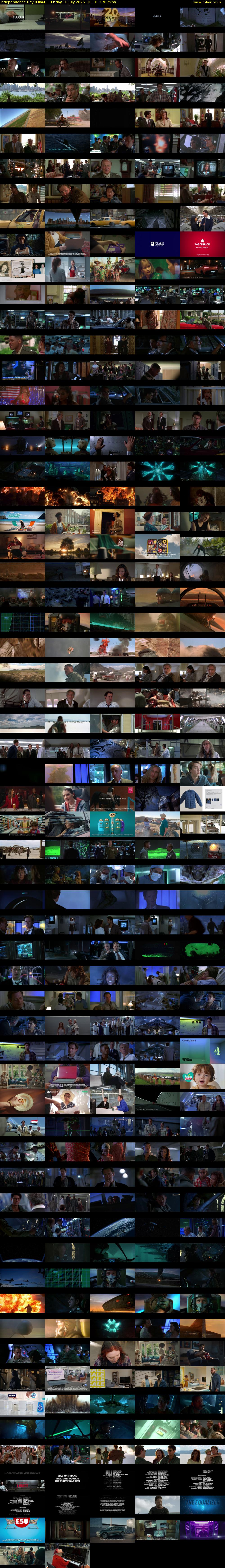 Independence Day (Film4) Friday 10 July 2026 18:10 - 21:00