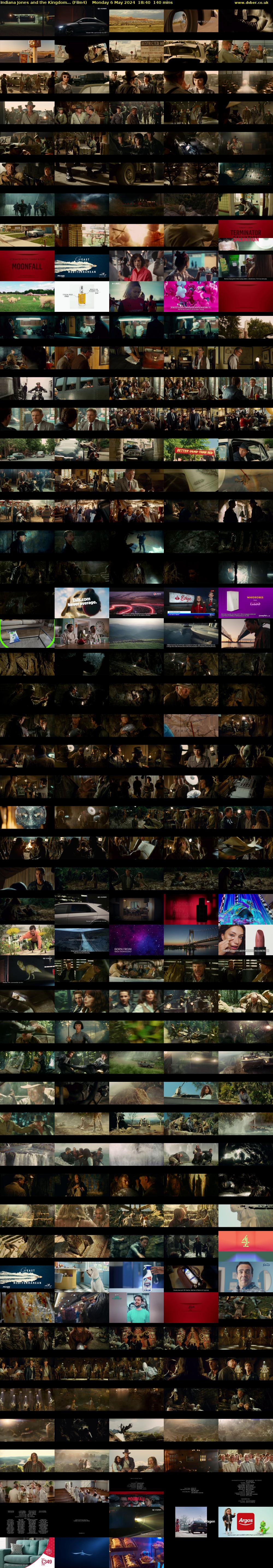 Indiana Jones and the Kingdom... (Film4) Monday 6 May 2024 18:40 - 21:00