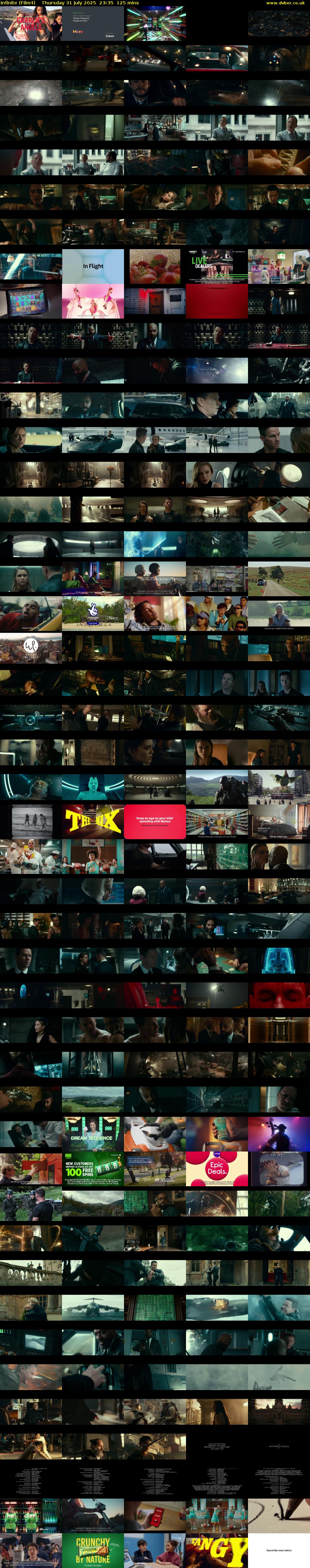 Infinite (Film4) Thursday 31 July 2025 23:35 - 01:40