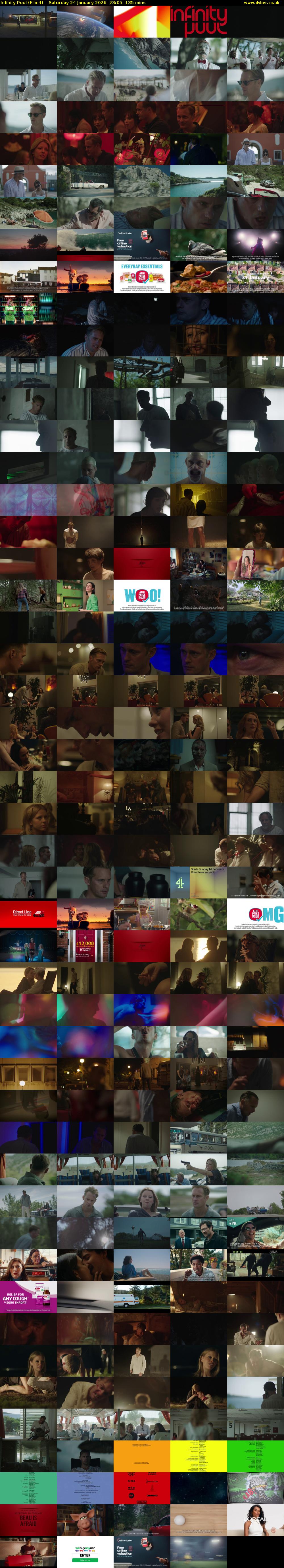 Infinity Pool (Film4) Saturday 24 January 2026 23:05 - 01:20