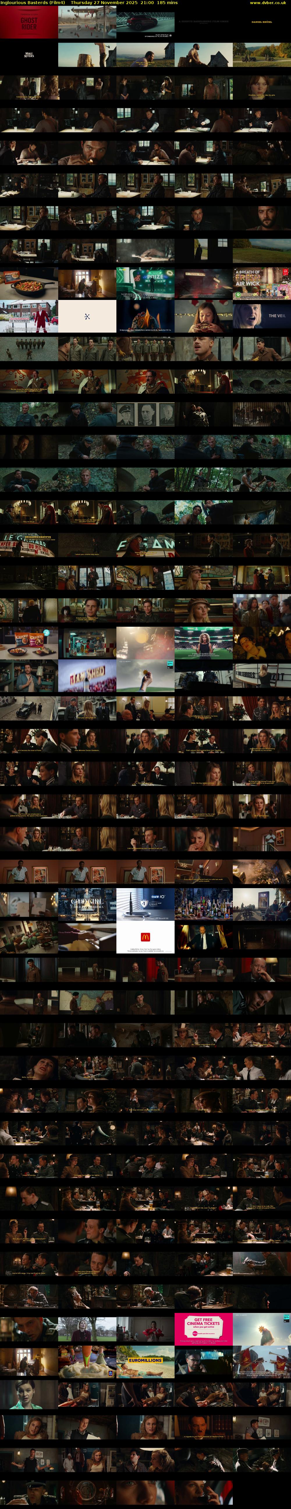 Inglourious Basterds (Film4) Thursday 27 November 2025 21:00 - 00:05