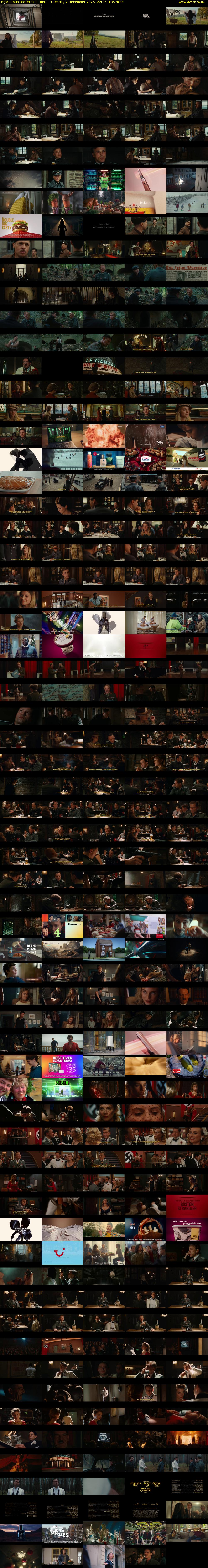 Inglourious Basterds (Film4) Tuesday 2 December 2025 22:45 - 01:50