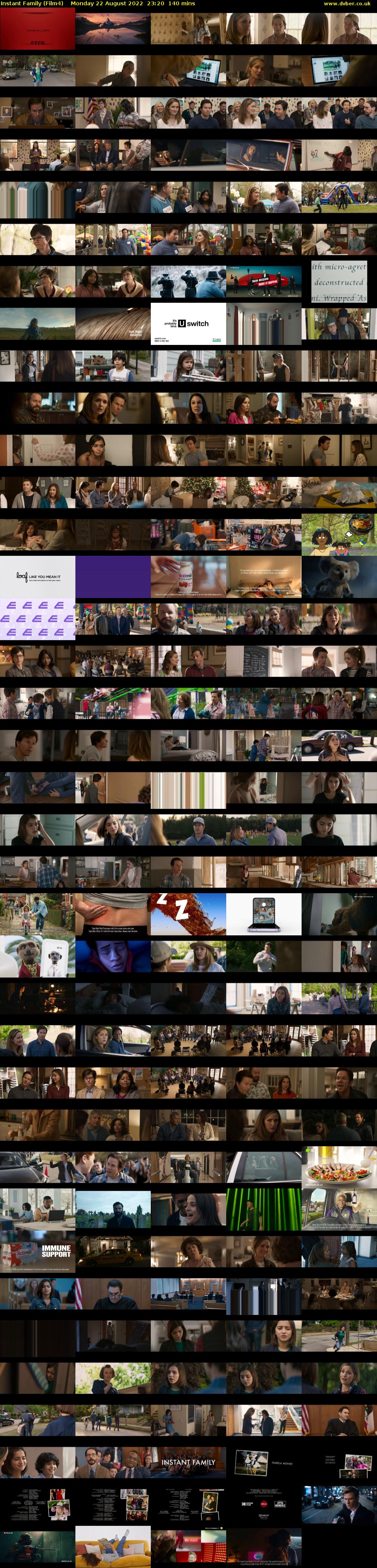 Instant Family (Film4) Monday 22 August 2022 23:20 - 01:40