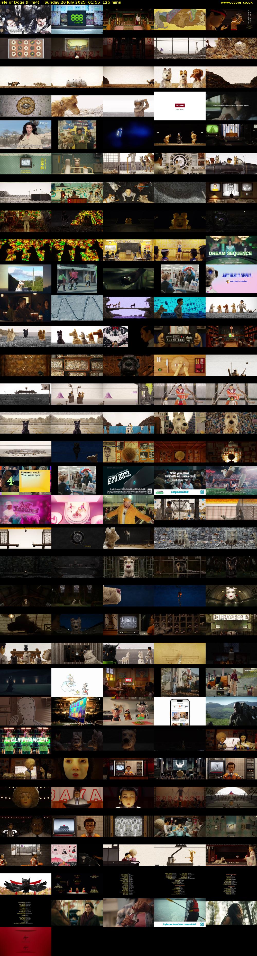 Isle of Dogs (Film4) Sunday 20 July 2025 01:55 - 04:00